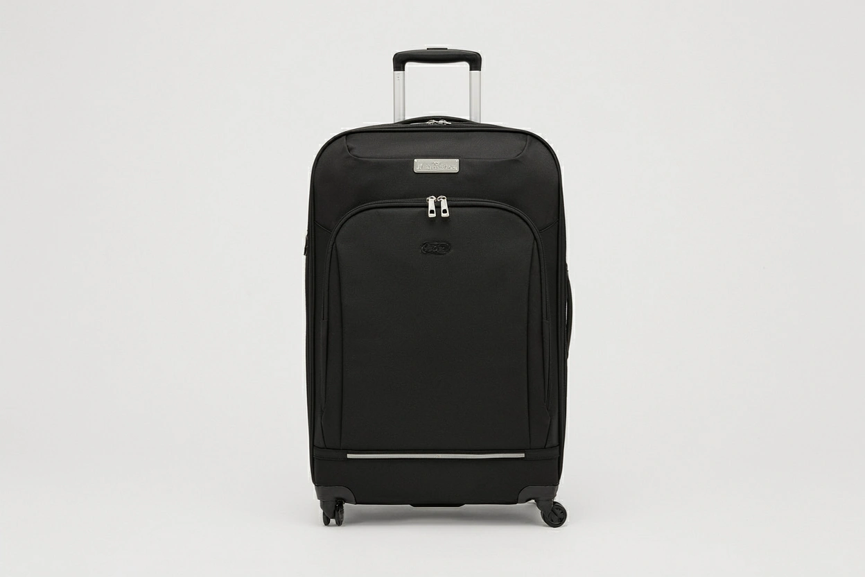 Valise noire élégante style Delsey